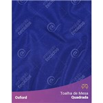 Toalha de Mesa Quadrada em Oxford Azul Royal