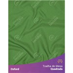 Toalha de Mesa Quadrada em Oxford Verde Bandeira