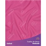 Toalha de Mesa Redonda para Buffet em Oxford Rosa Pink Chiclete