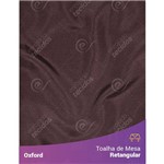 Toalha de Mesa Retangular em Oxford Marrom Chocolate