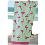 Toalha de Praia Aveludada Flamingos Dohler