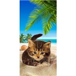 Toalha de Praia Felpudo Cat On The Beach - Buettner