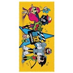 Toalha Felpuda Banho Teen Titans Go Amarela -60x120cm-Lepper