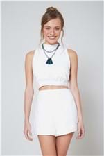 Top Cropped Gola Off White - P