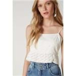Top Cropped Renda Off White - 36