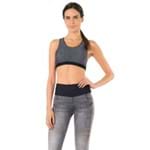Top Live Jeans Strappy Marbled Preto M