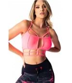 Top Neon Vibes Coral Lycra® M