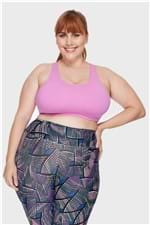 Top Plus Size Liso Fitness Rosa-50