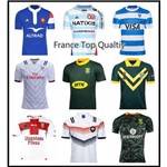 Top Quality 2018 Camisa de Rugby Franca 2017-18 Kiwi Tonga Rugby Jerseys Samoa Kiwis Rugby League Australia Irlanda Africa do Sul Camisas