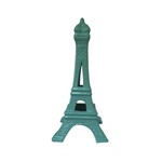 Torre Eiffel Decorativa Cerâmica Verde Água