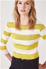 Tr Cropped Stripe Amarelo Seed - P