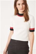 Tr Tricolor Cropped Off White - G