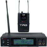 Transmissor com Receptor Bodypack Tagima Tag Sound Tg-9000 Sem Fio Uhf