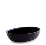 Travessa Mini Jomafe Gourmet Oval Cerâmica Preto 15CM - 32713