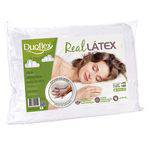 Travesseiro Duoflex Real Látex Capa 100% Algodão Dry Fresh 50x70x14cm