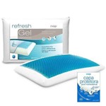 Travesseiro Nasa Nap Refresh Gel +capa Protetora Impermeavel Nap