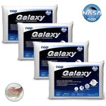Travesseiro Viscoelástico Nasa Nap Galaxy - Hipoalergênico - Kit 4 Peças