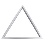Triângulo de Sinuca Bilhar Laqueado Branco para Bolas Numeradas 54 Mm