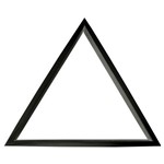 Triângulo de Sinuca Bilhar Laqueado Preto para Bolas Numeradas 54 Mm