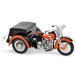Triciclo Harley Davidson Servi Car 1947 Maisto 1:18 Laranja