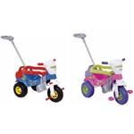 Triciclo Infantil Bichos com Som e Haste Magic Toys