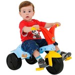 Triciclo Infantil Elefantinho - Cor Azul com Vermelho