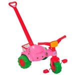 Triciclo Infantil Tico Tico Moranguita 2373 Magic Toys com Haste