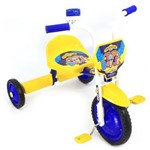 Triciclo Infantil TOP Boy Junior Azul com Amarelo