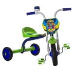 Triciclo Top Boy Jr Aço Carbono Acento Reajustável Azul/ Verde Ultra Bikes