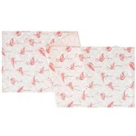 Trilho de Mesa Flamingos Rosa 150x43 CM - Americanos e Cia