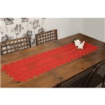 Trilho de Mesa Vermelho Renda Poliéster 42cm X 150cm - Interlar