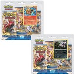 2 Triple Pack Cards Pokémon XY Turbo Colisão Pyroar e Umbreon Copag - Suika