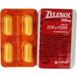 Tylenol 750mg 4 Comprimidos Revestidos
