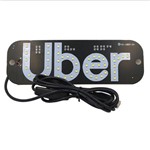 Uber Led Placa 45 Leds Verde - com Cabo Usb e Interruptor