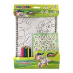 Unicornios Floresta Encantada - Colorindo com Adesivos