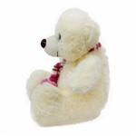 Urso Branco com Cachecol 27cm - Pelúcia