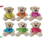 Urso de Pelúcia com Camisa em 6 Cores BBR Toys