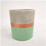 Vasinho Verde Cobre Cimento 9x8cm Vaso P