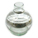 Vaso/base para Narguile Monte Verde (13cm), Modelo Ball. Encaixe Macho (interno).