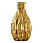 Vaso Cerâmica Dourado Detroit