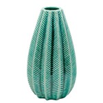 Vaso Ceramica Long Fat Green 23 Cm