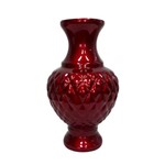 Vaso de Cerâmica 24Cm Vermelho - Cerâmica Ana Maria
