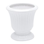 Vaso de Cerâmica Branco 19cm Grece Prestige