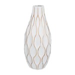Vaso de Cerâmica Branco Carioca 37cm 8572 Mart