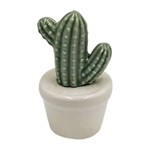 Vaso de Cerâmica Branco Hamato Cactus Urban