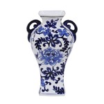 Vaso de Cerâmica Chinoiserie com Alça I