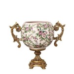 Vaso de Cerâmica com Alça - Flores Royal Cardeal 28cm