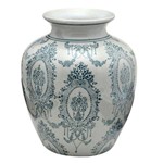 Vaso de Cerâmica Decorativo para Mesa Arabesco