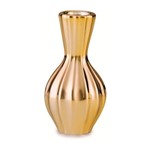 Vaso de Cerâmica Dourado 12,5cm Gael Mart