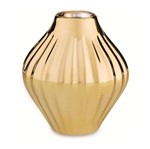 Vaso de Cerâmica Dourado 8cm Tadeu Mart